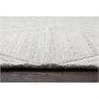 Alora Decor Makalu 9' x 12' Geometric/Solid Ivory /Natural Hand-Tufted Area Rug