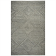 Alora Decor Makalu 9' x 12' Geometric/Solid Ivory /Natural Hand-Tufted Area Rug
