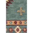 Alora Decor Ryder 10' Round Tribal Gray Blue/Rust/Burgundy/Tan/Khaki Rug