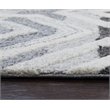Alora Decor Makalu 10' x 13' Geometric Gray/Natural Hand-Tufted Area Rug