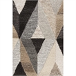 Alora Decor Makalu 10' x 13' Geometric Gray/Natural Hand-Tufted Area Rug