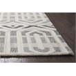 Alora Decor Makalu 9' x 12' Geometric Gray/Natural Hand-Tufted Area Rug