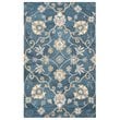 Alora Decor Napoli 10' x 14' Traditional Motifs Blue/Ivory Hand-Tufted Area Rug