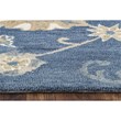 Alora Decor Napoli 9' x 12' Traditional Motifs Blue/Ivory Hand-Tufted Area Rug