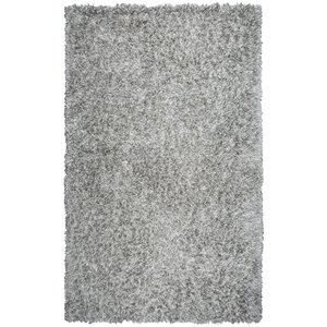 alora decor pearl 9' x 12' solid lt. gray hand-tufted area rug