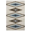 Alora Decor Pueblo 9' x 12' Tribal Beige/Navy/Blue/Brown Hand-Tufted Area Rug