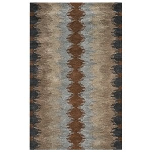Alora Decor Pueblo 9' x 12' Tribal Multi/Gray/Rust/Khaki/Lt. Brown Area Rug