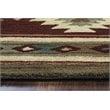 Alora Decor Ryder 9' x 12' Tribal Burgundy/Tan/Khaki/Sage Hand-Tufted Area Rug