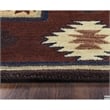 Alora Decor Ryder 9' x 12' Tribal Tan/Sage/Navy/Burgundy Hand-Tufted Area Rug