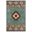 Alora Decor Ryder 9' x 12' Tribal Gray Blue/Rust/Burgundy/Tan/Khaki Area Rug