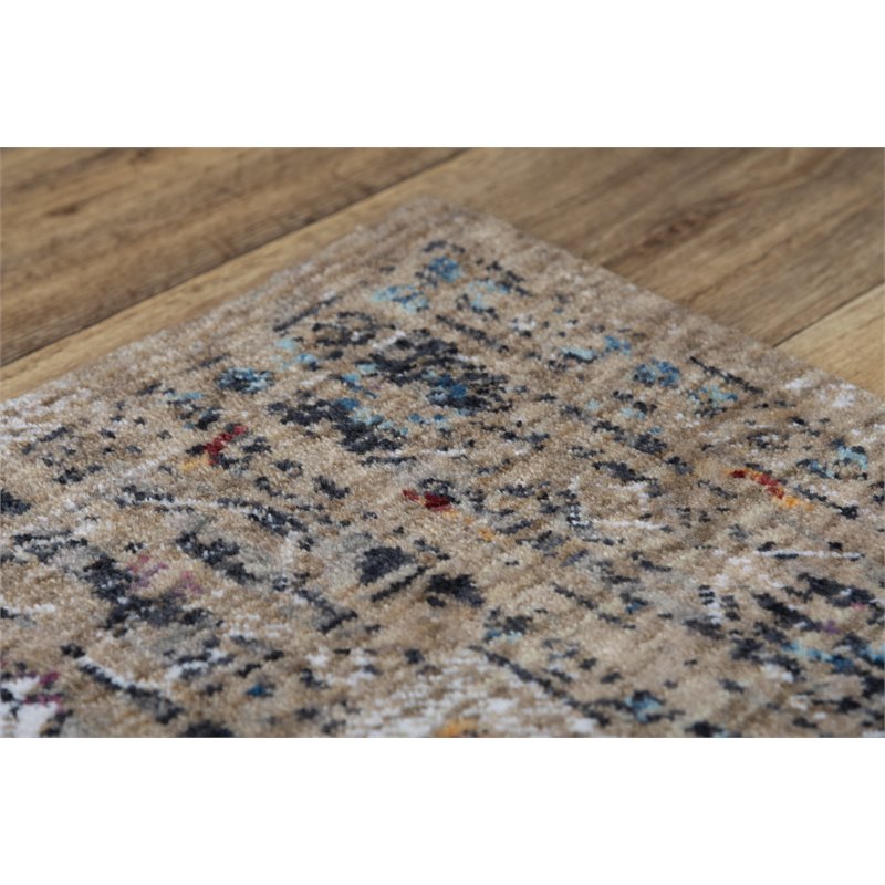 Alora Decor Sanction 10' x 13' Beige/White/Brown/Multi Color Area Rug
