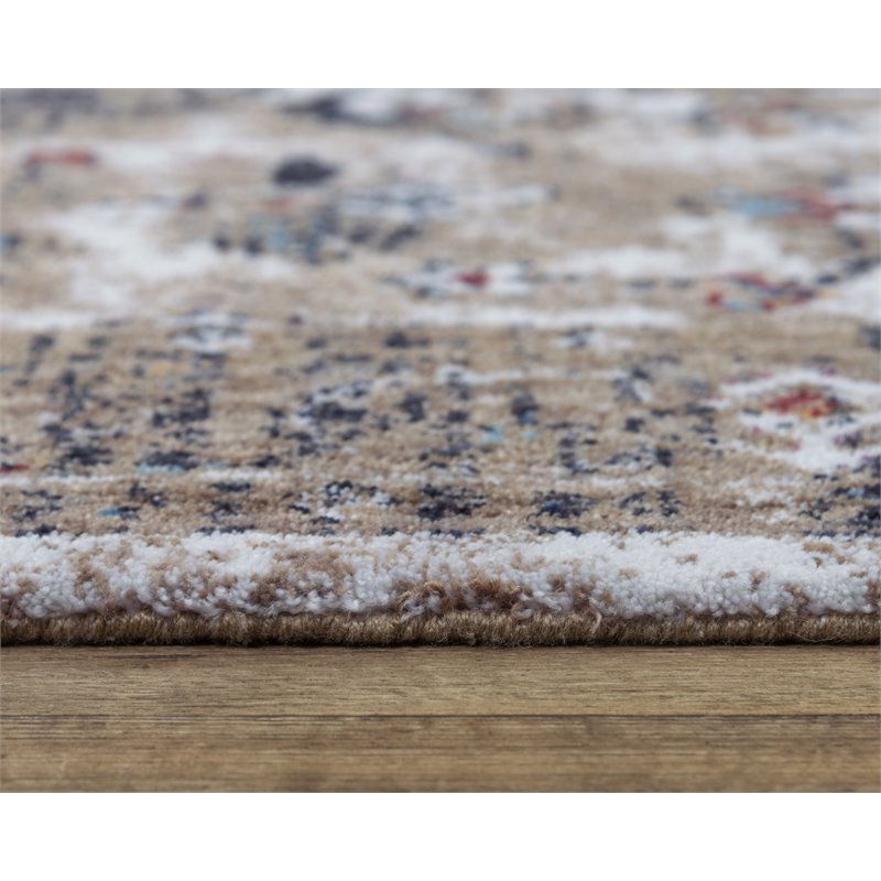 Alora Decor Sanction 10' x 13' Beige/White/Brown/Multi Color Area Rug