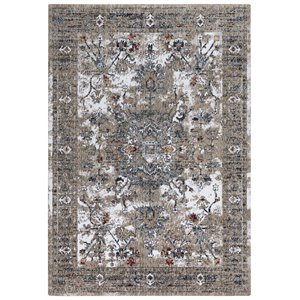 Alora Decor Sanction 9' x 12' Beige/White/Brown/Multi Color Area Rug