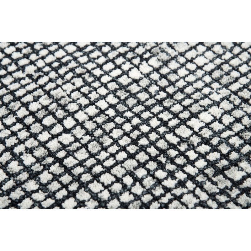 Alora Decor Storm 10' x 13' Tweed Black/Beige Hand-Tufted Area Rug