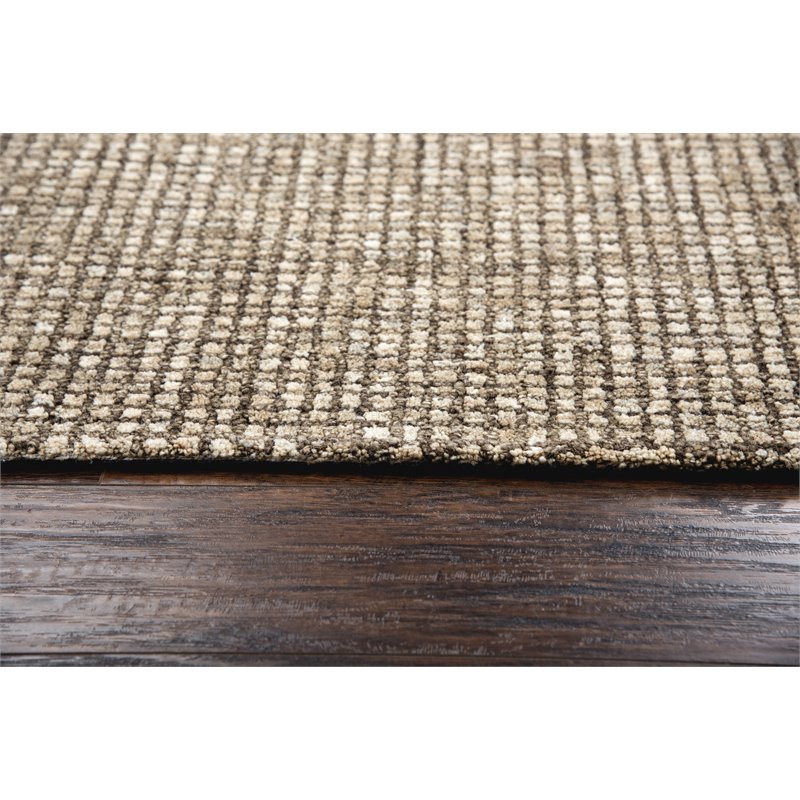 Alora Decor Storm 10' x 13' Tweed Brown/Beige Hand-Tufted Area Rug