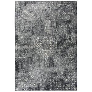 Alora Decor Swagger 9'10&quot x 12'6&quot Medallion Floral Gray/Dk Gray/Black/Ivory Rug
