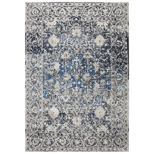 Alora Decor Swagger 9'10&quot x 12'6&quot Distress Taupe/Blue/Medium Blue/Dk Blue Rug