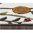 Alora Decor Charming 10' Round Floral Ivory/Gray/Rust/Blue Hand-Tufted Area Rug
