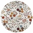Alora Decor Charming 10' Round Floral Ivory/Gray/Rust/Blue Hand-Tufted Area Rug