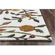 Alora Decor Charming 9' x 12' Floral Ivory/Gray/Rust/Blue Hand-Tufted Area Rug
