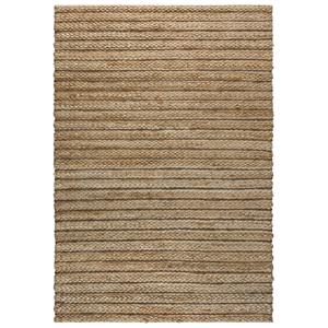 Madras Brown 7'9&quotX9'9&quot Hand Woven Jute Rug