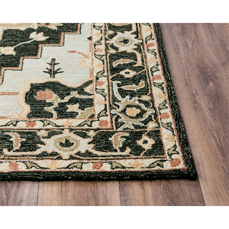 Alora Decor Conley Black 5'X7'6