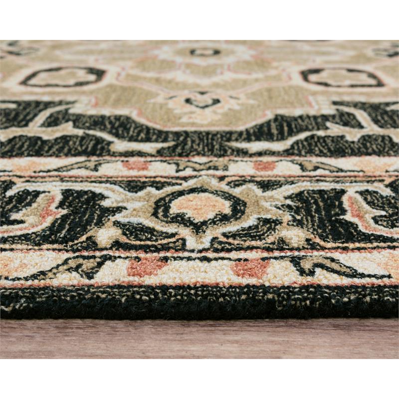 Alora Decor Conley Black 5'X7'6