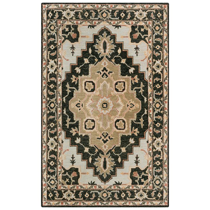 Alora Decor Conley Black 5'X7'6