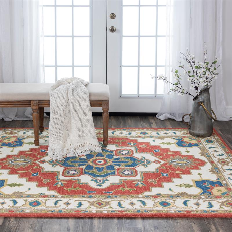 Alora Decor Conley Red 5'X7'6