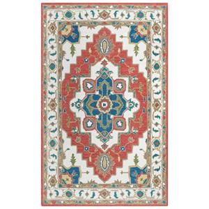 Alora Decor Conley Red 5'X7'6&quot Tufted Wool Rug