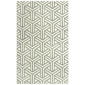Alora Decor Ellis Gray 5'X7'6&quot Tufted Wool Rug