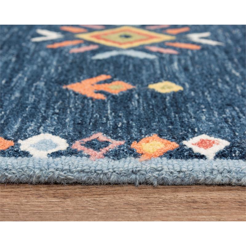 Alora Decor Catawba Blue 5'X7'6
