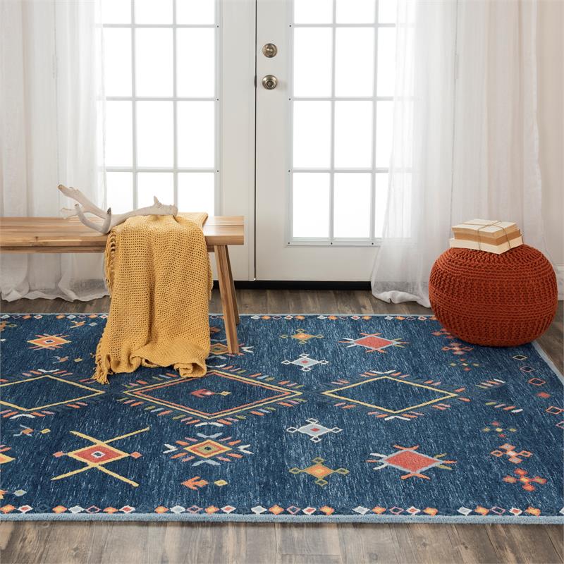 Alora Decor Catawba Blue 5'X7'6