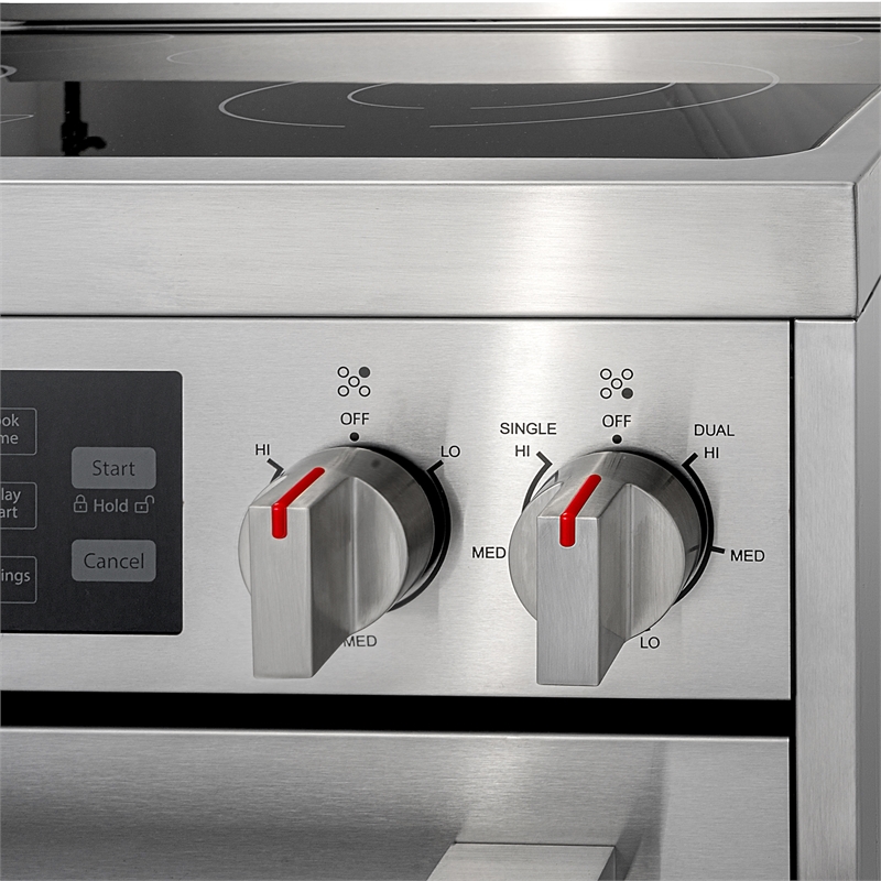 30 in. Vista Coll 5 cu. ft. Electric Ceramic Glass Range in Stainless Steel