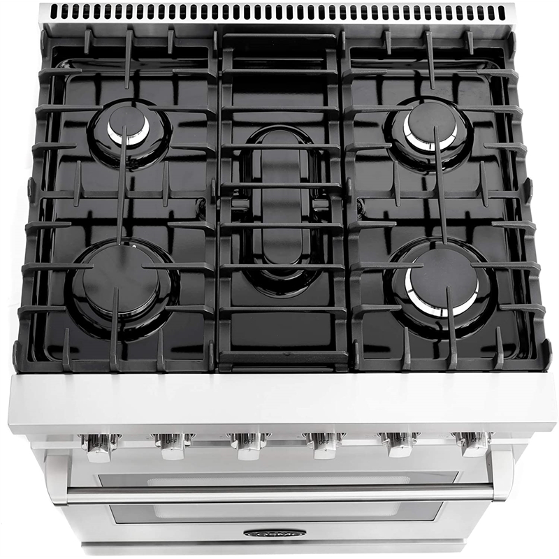 30 in. Haven Coll 4.8 cu. ft. Gas Range in Stainless Steel
