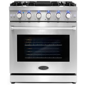 30 in. Haven Coll 4.8 cu. ft. Gas Range in Stainless Steel