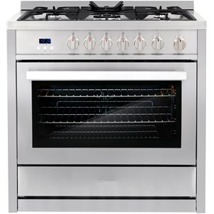36 in. Nebula Collection 3.8 cu. ft. Gas Range in Stainless Steel