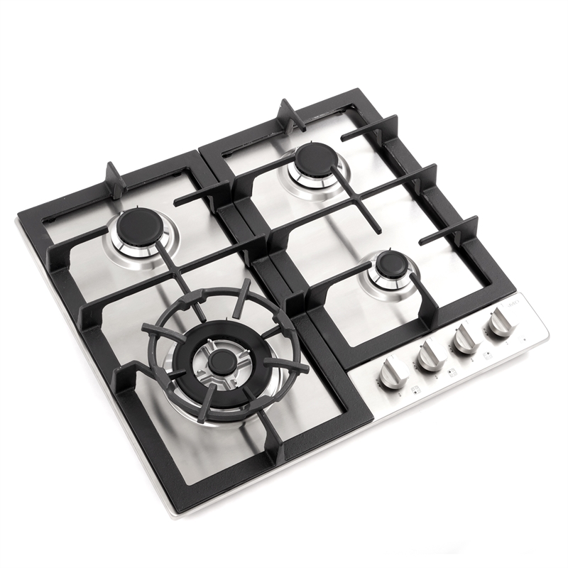 24 in. Gas Cooktop in Stainless Steel with 4 Sealed Burners