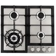 Cosmo 24 in. Stainless Steel Drop-In Gas Cooktop in Silver with 4 Burners