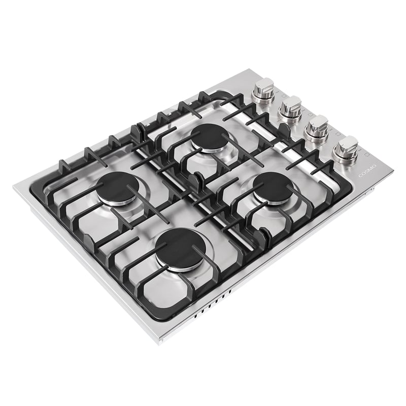 30 in. Gas Cooktop in Stainless Steel with 4 Italian Made Burners