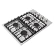 30 in. Gas Cooktop in Stainless Steel with 4 Italian Made Burners