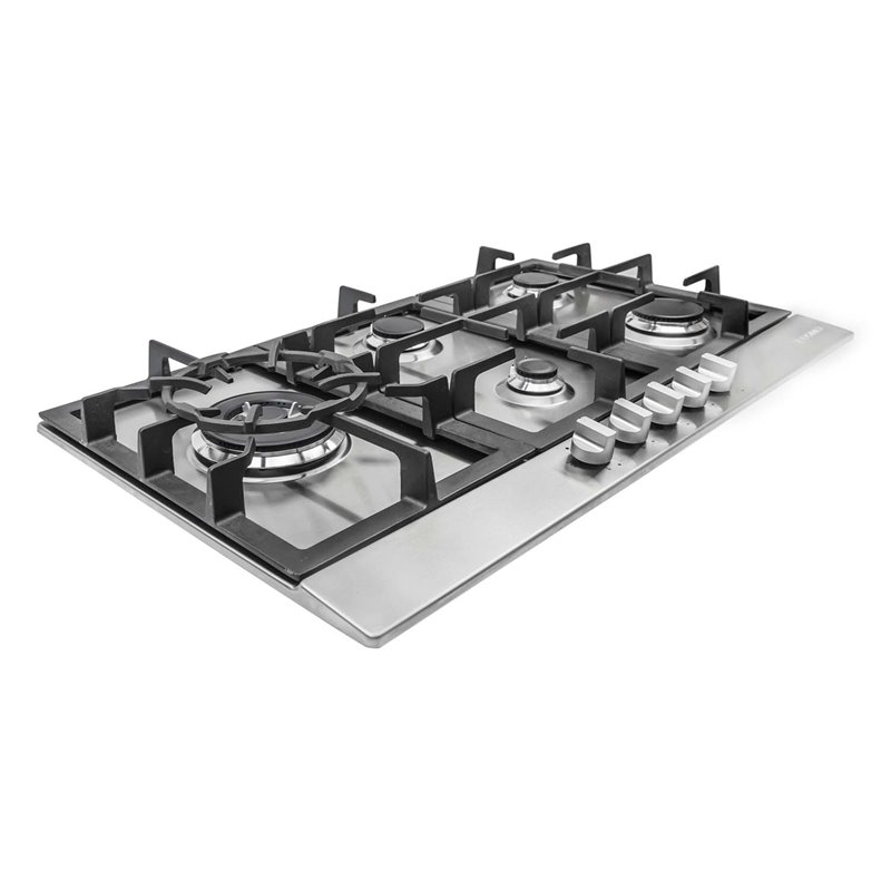 30 in. Gas Cooktop in Stainless Steel with 5 Sealed Brass Burners