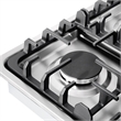 36 in. Gas Cooktop in Stainless Steel with 6 Italian Made Burners