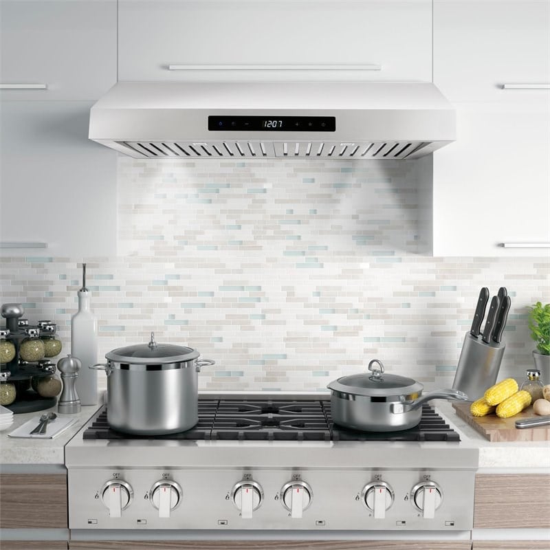 36 in. Slide-In Counter Gas Cooktop with 6 Sealed Italian Burners