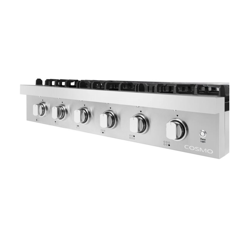 36 in. Slide-In Counter Gas Cooktop with 6 Sealed Italian Burners