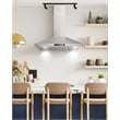 36 in. Vista Collection Ducted Wall Mount Range Hood in Stainless Steel
