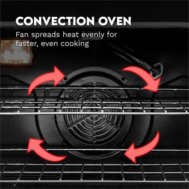 48 in. Haven Coll 7 cu. ft. Double Oven Gas Range in Stainless Steel