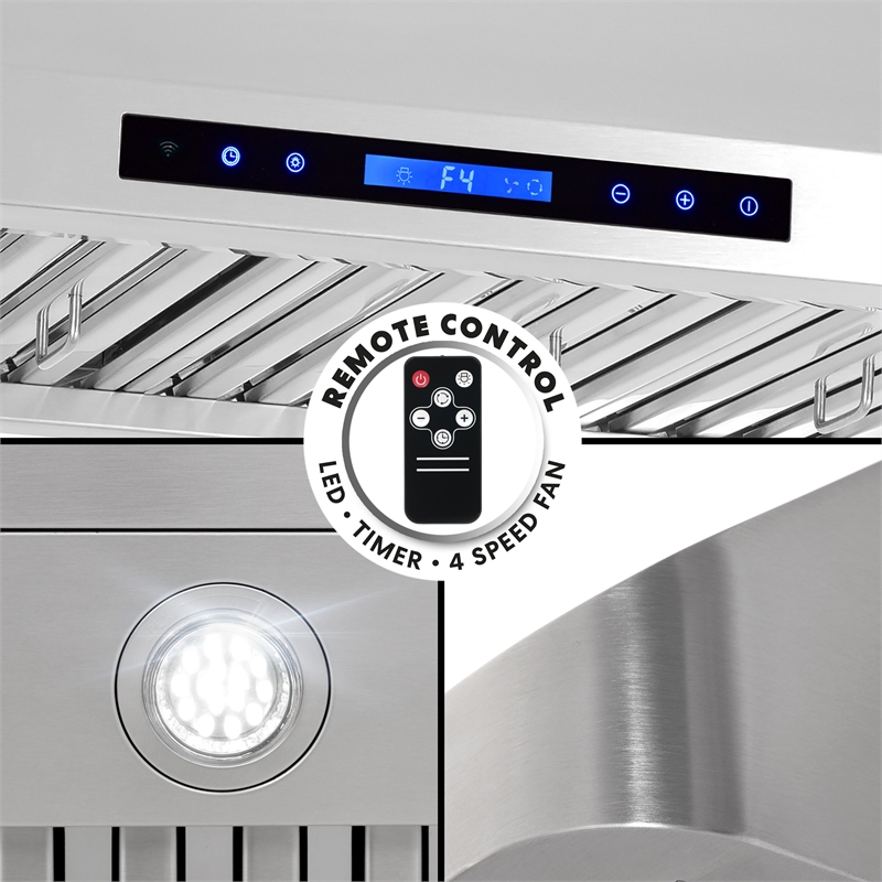48 in. Haven Collection Ducted Under Cabinet Range Hood in Stainless Steel