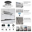 48 in. Haven Collection Ducted Under Cabinet Range Hood in Stainless Steel