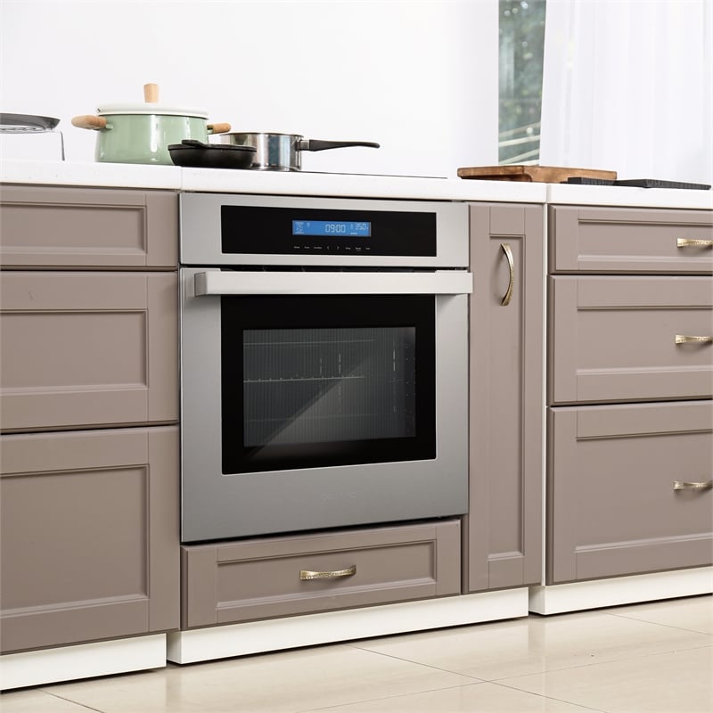 24 in. Lumin Collection 2.5 cu. ft. Electric Wall Oven in Stainless Steel